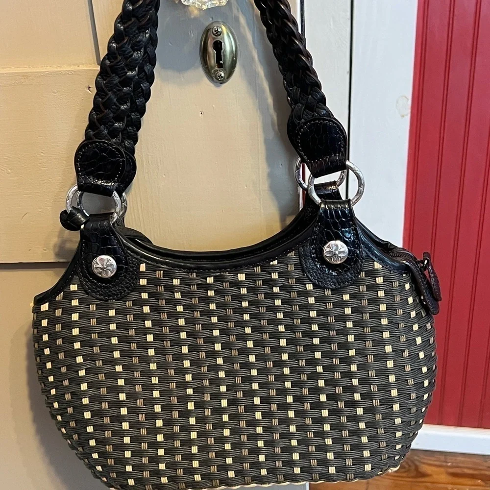 Brighton Woven Shoulder Bag Purse